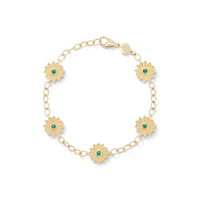 Parure de bijoux Gemnel en laiton motif tournesol, boucles d'oreilles, pendentif, collier et bracelet texturés, avec zircon cubique blanc, accessoire féminin empilable pour usage quotidien