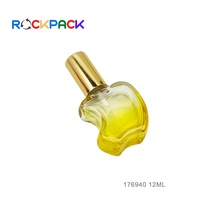 Mini bouteille de rouleau d'huile de pulvérisation de recharge de parfum en verre de forme unique de 12ml