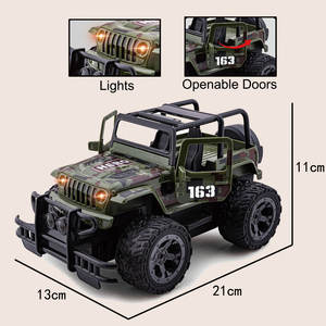 Vehículo <span class=keywords><strong>militar</strong></span> <span class=keywords><strong>todoterreno</strong></span> a escala 1:24, camiones Je EP, coche de carreras RC todo terreno de 27MHz para niños - Product Image 4