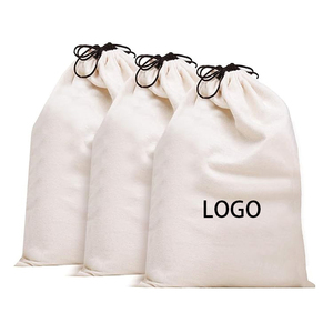 Bolsa de Algodón Twill Blanca de Lujo Personalizada con Cordón, Reutilizable, con Solapa, para Guardar Ropa y Calcetines - Product Image 3