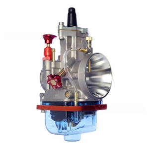 Carburateur PWK24 26 28 30 32 34mm avec base transparente bleue, CNC, haute vitesse, pour modification de moto, carburateur de course - Product Image 1