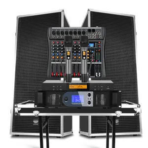 Depusheng d925 kotak audio profesional, set audio kotak udara standar 15 inci ganda kekuatan tinggi untuk aktivitas luar ruangan Karaoke