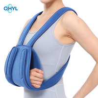 Attelle de bras universelle en tissu, réglable, confortable, respirante, légère et douce, avec éponge pour immobilisation de l'épaule et du coude