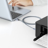 DTECH Câble d'imprimante plaqué or haute stabilité 1.5M Type C mâle vers Type B mâle Câble d'impression USB 2.0