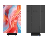 Afficheur LED pliable à trois volets P1.25, double face, portable, écran d'affichage numérique pliable, 3840Hz, affichage publicitaire mobile