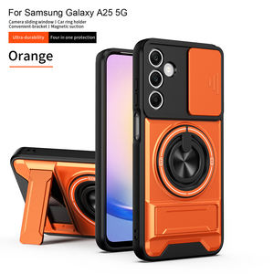 Étui de protection pour téléphone portable <span class=keywords><strong>Samsung</strong></span> <span class=keywords><strong>Galaxy</strong></span> A25 <span class=keywords><strong>5g</strong></span>, coque arrière en TPU+PC résistant aux chocs, protection magnétique de l'objectif de l'appareil photo - Product Image 1