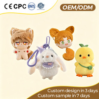 Porte-clés Mascotte Personnalisée en Peluche, 98% de Similitude, Figurine d'Idole Anime, Pendentif Mascotte d'Entreprise en Peluche