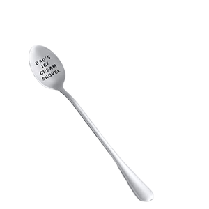 Personalized Stainless Steel Coffee Ice Cream Spoon Laser <b>Engraved</b> Logo for Christmas Wedding Gifts for Serving Ice Cream Tubs - Product Image 6