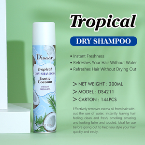 Shampooing sec naturel en poudre spray 4 types de bergamote, noix de coco, cerise, pomme, rafraîchit vos cheveux sans eau Shampooing sec - Product Image 4