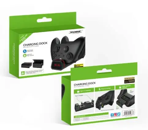 XBOXES One S X 무선 컨트롤러 듀얼 충전 스테이션 Xbox 게임 패드 USB 충전기 독 배터리 팩 용 TYX-19006X 800mAH