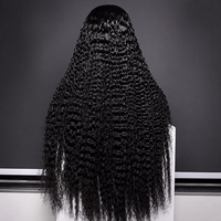 Perruque HD Lace Deep Wave 20 pouces, densité 210%, cheveux humains brésiliens crépus bouclés 13*4 pour Lace Front sans colle, double épaisseur, qualité 10A.