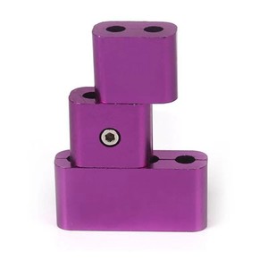 Pince de fixation en aluminium pour bougie d'allumage, séparateur de câble d'allumage à 4 trous pour mise à niveau des câbles d'allumage de voiture, rouge, bleu, noir, argent, violet, or - Product Image 5