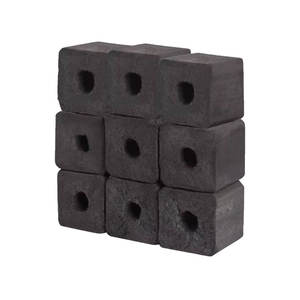 环保水烟木炭低灰黑色自然竹制煤球水烟木炭中国 - Product Image 1