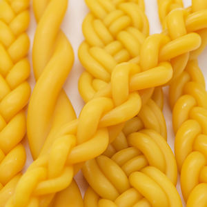 Marque privée personnalisée trempée à la main 100% cire d'abeille naturelle tressée à la main Havdalah bougie conique torsion cadeau Shabbat Judaica - Product Image 4