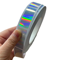 Autocollants holographiques brillants mats à jet d'encre de taille personnalisée, étiquettes adhésives autocollantes pour l'utilisation des emballages en supermarché