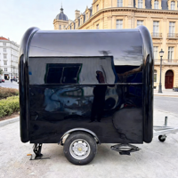 Chariots mobiles d'extérieur pour bière, glaces et café, remorques alimentaires entièrement équipées, camions de restauration
