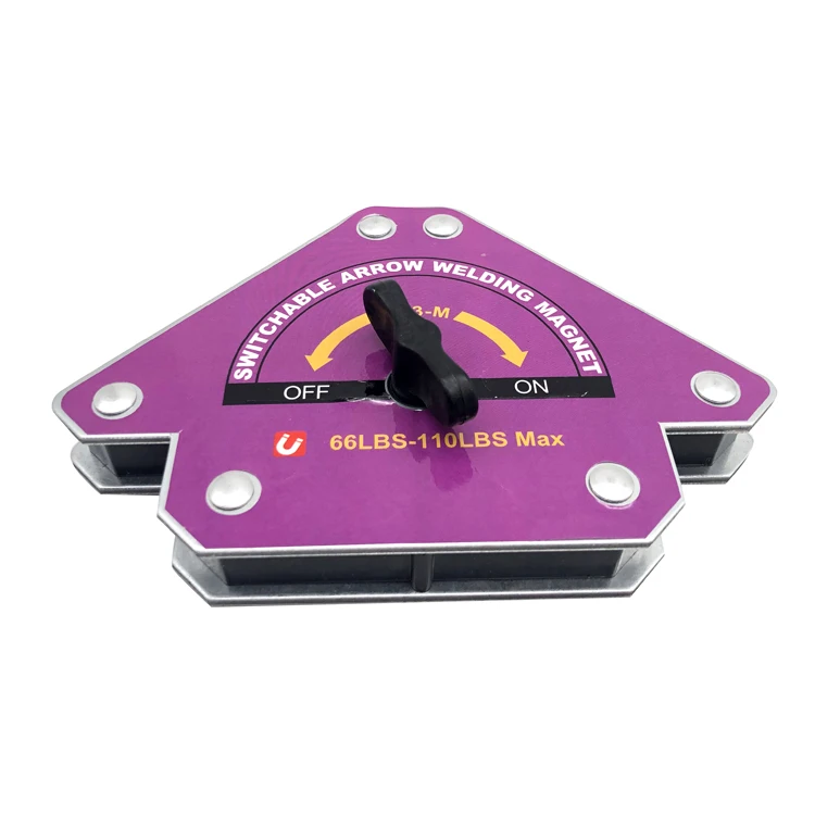 Switchable multi-angle welding fixing magnet switch strong 90 degree arrow magnetic holder welding magnets set for sale