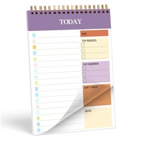 Cuaderno de espiral de hojas sueltas al por mayor, estilo Instagram, para planificación diaria, gestión del tiempo y autocultivo personal, con juego de tarjetas de notas.