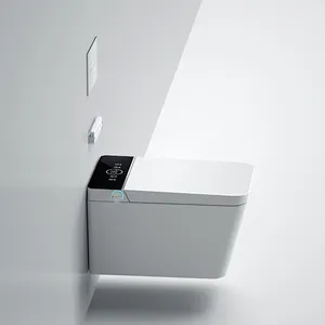 Wall Hang Jet Washer Toilet Cerdas Cerdas dengan Kontrol Suara