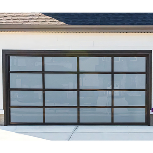 <span class=keywords><strong>Porte</strong></span> <span class=keywords><strong>de</strong></span> <span class=keywords><strong>garage</strong></span> électrique en aluminium noir <span class=keywords><strong>de</strong></span> style Hihaus 2027, <span class=keywords><strong>porte</strong></span> <span class=keywords><strong>de</strong></span> <span class=keywords><strong>garage</strong></span> à enroulement isolée en verre - Product Image 5
