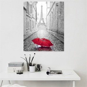 DIY <span class=keywords><strong>Peinture</strong></span> à l'huile Tour Bâtiment Image Peint à la main Artisanat de Noël <span class=keywords><strong>pour</strong></span> Adultes Peintures par Numéro Kits <span class=keywords><strong>Sur</strong></span> <span class=keywords><strong>Toile</strong></span> Décor À La Maison - Product Image 5