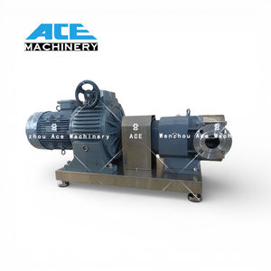 Pompe de transfert rotative à lobes de qualité alimentaire au meilleur prix pour fluides haute viscosité et crèmes, sur chariot, puissance 1,5 kW-400 kW, débit 6 L-1600 L/min, 100 % efficacité - Product Image 2