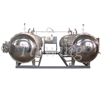 Autoclave à vapeur industriel en acier inoxydable 304 pour champignons, stérilisateur automatique de substrat à commande PLC pour ferme commerciale