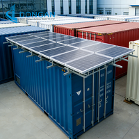Chambre froide mobile commerciale sur mesure à énergie solaire, conteneur frigorifique de 20 pieds avec économie d'énergie pour le stockage de viande de bœuf et de poulet