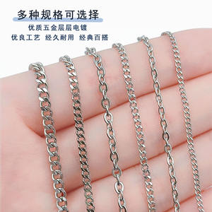 Meilleures ventes : Petite chaîne en acier inoxydable soudé en forme de croix pour bracelets, chaînes de cheville, colliers, colliers de clavicule et accessoires vestimentaires DIY - Product Image 2