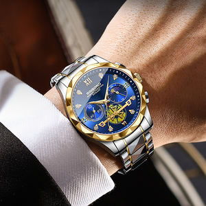 Montre à quartz multifonctionnelle Binbond 1236 nouvelle série, chronographe six aiguilles, tendance, élégante, pour homme, en acier inoxydable. - Product Image 3