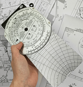 DF E6B-M Suministros de Dibujo Técnico, Reglas, Herramientas de Navegación para Estudiantes, Suministros de Aviación, Herramienta de Guía Gráfica Deslizante para Mapas, Computadora de Vuelo - Product Image 3