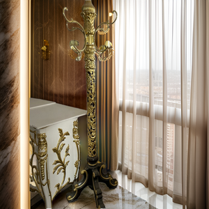 Asesome, muebles <span class=keywords><strong>de</strong></span> dormitorio <span class=keywords><strong>de</strong></span> latón plateado/dorado <span class=keywords><strong>de</strong></span> estilo francés, estante <span class=keywords><strong>de</strong></span> madera <span class=keywords><strong>de</strong></span> lujo real europeo para gimnasio en casa - Product Image 2