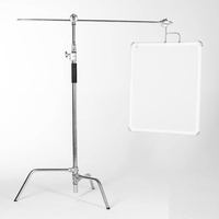 Cframe 40-Inch Stainless Steel Cross Arm 3.3m Rangka Fotografi dengan Lampu Studio untuk Studio Foto Profesional