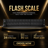 Boîtier d'extension de stockage NVMe Lenovo série DE 2U24, 24 baies, pour centre de données