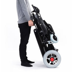 Cadeira de Rodas Elétrica Reclinável Portátil de Grande Capacidade de Carga em Liga de Alumínio para Deficientes - Product Image 1