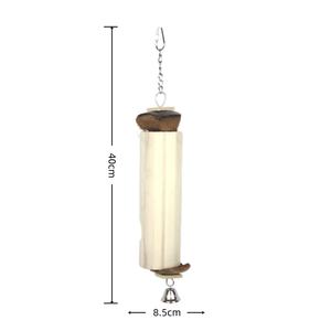 Jouets à mâcher cylindriques en bois de couleur naturelle pour perroquets de petite et moyenne taille, accessoires de cage, fournitures pour animaux de compagnie - Product Image 3