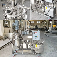 Émulsifiant sous vide à petite échelle Mayonnaise faisant la machine Réservoirs de mélange d'onguent avec pompe mélangeuse de circulation