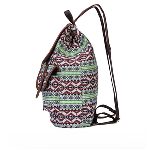 <span class=keywords><strong>Zaino</strong></span> transfrontaliero di tendenza retrò da <span class=keywords><strong>donna</strong></span> modello geometrico Casual alla moda con chiusura a cerniera e fodera in poliestere con coulisse - Product Image 5
