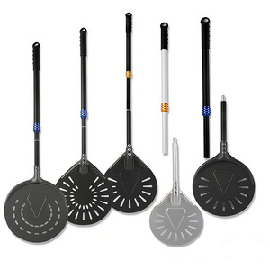 Pala per Pizza Commerciale in Alluminio Anodizzato Duro Perforata con Manico Lungo per Forno - Product Image 5