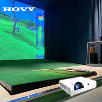 Système de simulateur de golf numérique d'intérieur HOVY, prix, écran intelligent, projection interactive, équipement de simulation de golf