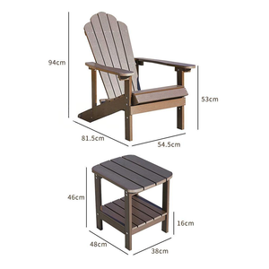 Ensemble de table à manger d'extérieur en bois, style <span class=keywords><strong>simple</strong></span> et moderne, pour <span class=keywords><strong>restaurant</strong></span> extérieur, ensemble de meubles de jardin décontractés - Product Image 1