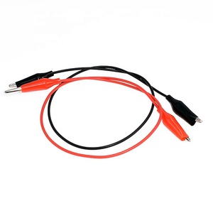 Pinces <span class=keywords><strong>Crocodile</strong></span> <span class=keywords><strong>fil</strong></span> électrique isolé multimètre fils fils de Test ensemble pinces <span class=keywords><strong>Crocodile</strong></span> Double extrémité câble de testeur de tension - Product Image 2