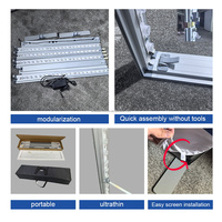 Boîte à lumière LED SEG pliable personnalisée avec cadre en alliage d'aluminium sans outil pour les décors de salons professionnels et les présentoirs publicitaires