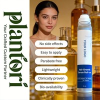 Sérum Capillaire Naturel et Bio à l'Huile de Romarin en Roll-on pour la Repousse des Cheveux, Contre la Chute, pour des Cheveux Plus Épais, avec Bille Massante pour le Cuir Chevelu, Huile Essentielle