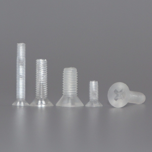 High-Quality Metric DIN 965 Transparent Polycarbonate (PC) Material M2.5 <b>M3</b> M4 M5 M6 Flat Head Bolts and <b>Screws</b> - Product Image 4
