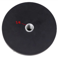 Base magnétique D66/D88mm 1/4 plate et 1/4 à vis, revêtement en caoutchouc, aimants en néodyme, ventouse, support de montage pour caméra