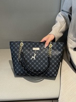 Sac fourre-tout de luxe à chaîne de grande capacité pour femme, nouveau sac à main 2024, style vintage, tendance été automne hiver