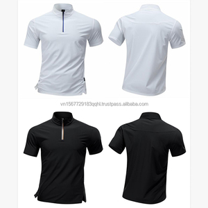 เสื้อออกกำลังกายคอตั้งแบบซิปครึ่งตัวสำหรับวิ่งมาราธอน ฟิตเนส เทรนนิ่ง แห้งเร็ว สำหรับผู้ชาย ปรับแต่งได้ - Product Image 2