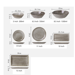 Vintage Ceramic <strong>Plates</strong> and Bowls Set <strong>Creative</strong> Japanese Steak Dinner <strong>Plate</strong> Sets Dinnerware <strong>Serving</strong> Dishes Wholesale - Product Image 6