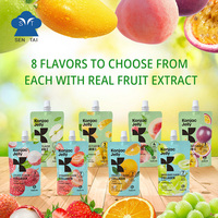 Zéro gras faible en calories végétalien Konjac gelée boisson fruité litchi saveur avec collagène vitamine C sac emballage convivial pour tous
